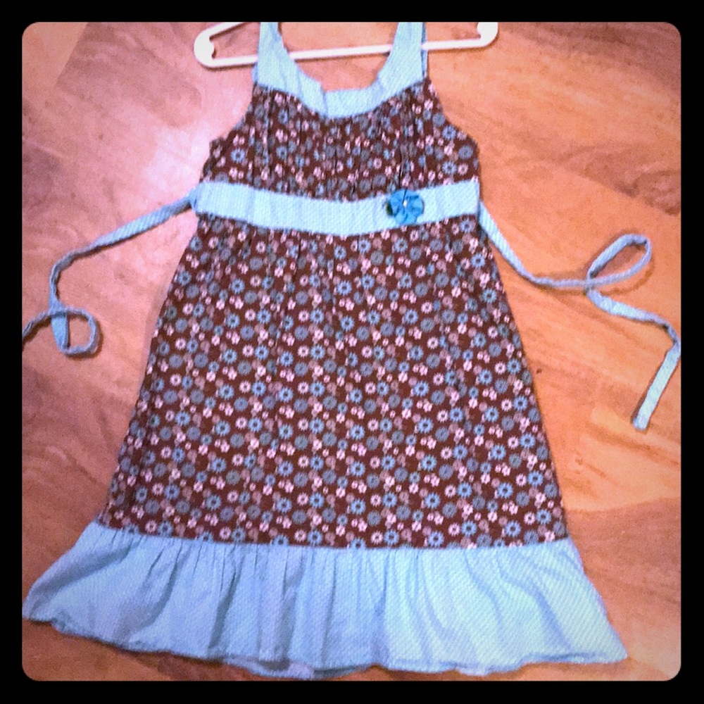 Blue Floral Summer Dress 6